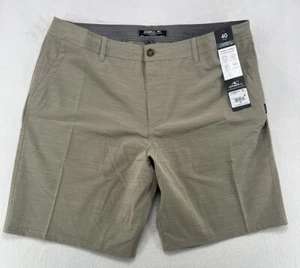 O’NEILL Reserve Slub Standard Fit At The Knee 20” Sz 40 Hybrid Board Shorts Kha - Picture 1 of 6