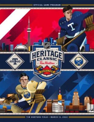2022 Heritage Classic NHL Hockey Toronto Maple Leafs Buffalo Sabres Program Seal - Image 1 of 3