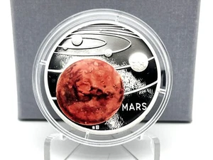 Moneda de plata Niue 2020 1$ SISTEMA SOLAR MARS El Planeta Rojo Color 1 oz - Imagen 1 de 15