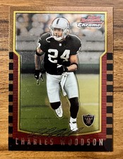2000 Bowman Chrome Charles Woodson #12 Oakland Raiders NM-MT Sharp Card!