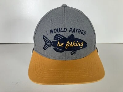 Gorra de béisbol BASS PRO SHOPS amarilla PREFIERO PESCAR SNAPBACK para niños caminata JUVENTUD Foto 1 de 4