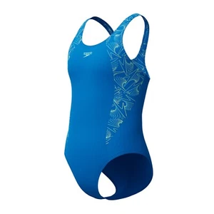 SPEEDO MÄDCHEN BADEANZUG. HYPERBOOM SPLICE BLAU MUSCLEBACK BADEANZUG W25 - Bild 1 von 9