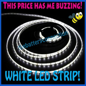 16ft 5630 Super Bright Waterproof 300 LED Strip Light DC12V 6A W/3M Tape Lamp US - Picture 1 of 5