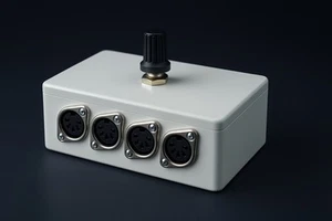 MIDI switcher MSWITQUAD Desktop, 4 way, tough abs box, high q switch - Picture 1 of 1