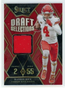 2023 Panini Select Rashee Rice Draft Selections #DSM-RRI Jersey Red Prizm RC - Picture 1 of 2