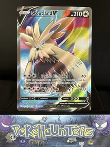 Pokemon Card Stoutland V 157/163 Sword & Shield Battle Styles Holo Full Art L/P - Picture 1 of 4