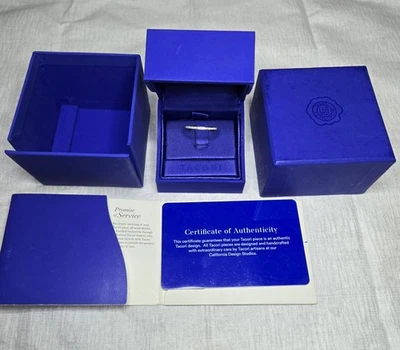 Alianza de boda Tacori media luna esculpida 1,5 mm tamaño 5,5 Foto 1 de 4