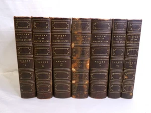 History of the United States Vols I - VII. 1850 - 1877. James Ford Rhodes 7 Vols - Picture 1 of 20