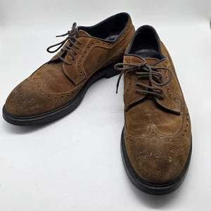 DOUCAL'S Dovetail Chestnut Light Brown 10 Suede Lace Up Shoes Retail $500+ - Picture 1 of 24