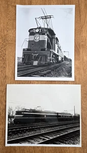Lot of 2 Vintage Electric Train Engine 8 X 10 Photographs: Virginian Railway A - Picture 1 of 6