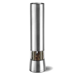 Electric 8 Inch Metallic Spice Grinder Refillable Adjustable Pepper Mill - Picture 1 of 8