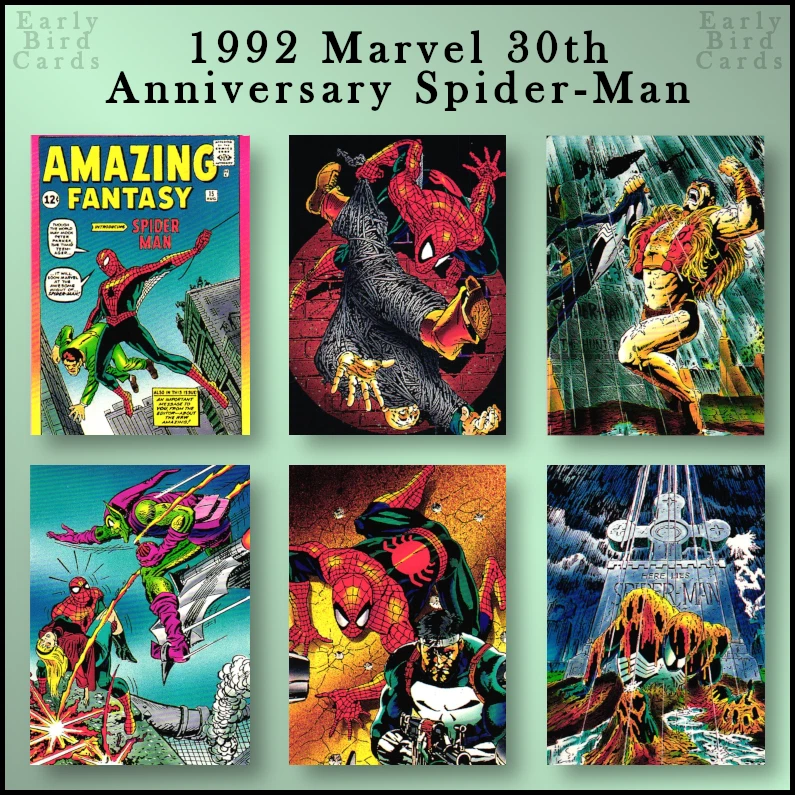 Marvel 30 aniversario Spider-Man 1992 (1-90) / Elige tus cartas / Compra 4 + Ahorra 30 % Foto 1 de 1
