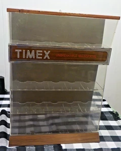 Timex wasserdichte Uhrenvitrine vier Ablagen Vintage Mid Century - Bild 1 von 6