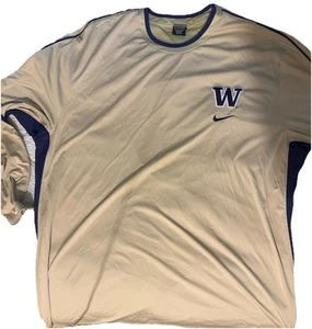 Camisa para hombre 2XL Nike Univ Of Washington 53” pecho tostado/azul Dri-fit - Imagen 1 de 6
