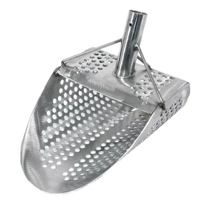 Dune Kraken 11"x8" Stainless Steel Sand Scoop w/ Large Round Holes - Picture 1 of 8