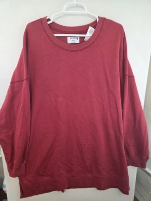 Sudadera para mujer Old Navy alta 2XL Umber Earth tan cómoda túnica larga nueva con etiquetas Foto 1 de 3