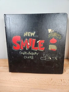 Vintage A New Smile Contemporary Card Salesman Book Adult Themed Velvet Cards - Picture 1 of 6