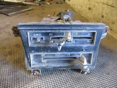 Buick Riviera & Riviera Gran Sport 1964 1965 controlador selector de calor sin aire acondicionado Foto 1 de 4
