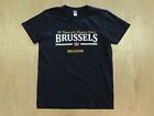 Roly ~ Brussels Belgium Ikebana Black Short Sleeve T-Shirt ~ Unisex Small  Euc