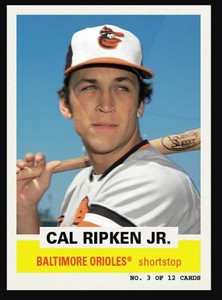 2021 TOPPS THROWBACK THURSDAY SET 1 - #3 CAL RIPKEN JR BALTIMORE ORIOLES