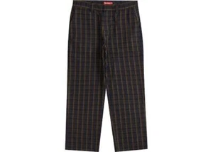 Supreme Work Pant (SS23) Navy Plaid sz 36 - Picture 1 of 1