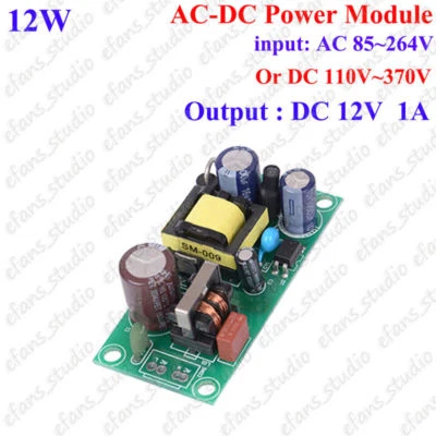 AC-DC Buck Converter AC 110V 220V 230V To DC 12V 1A Power Switching Transformer - Image 1 of 3