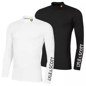 Lyle & Scott Mens Tech Mock Neck 4-Way Stretch Golf Baselayer 33% OFF RRP - Picture 1 of 13