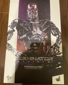 Hot Toys Terminator Genesis EEndoskeleton 1/6 Scale T-800 Unopened From JAPAN - Picture 1 of 2