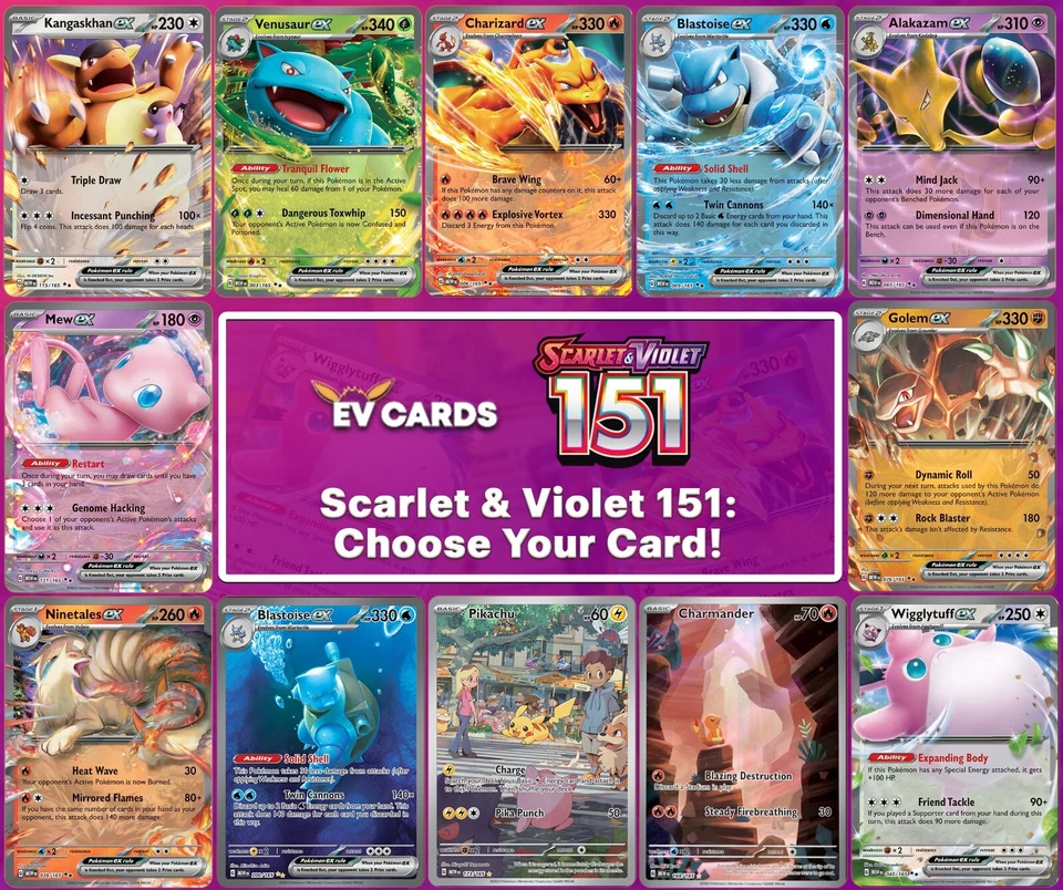 Pokemon Scarlet & Violet 151: Choose Your Card! - All Cards Available - NM - Image 1 of 1