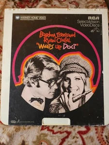 What's Up Doc CED Videodisc Movie Tape Vintage 80's Barbara Streisand - Picture 1 of 2