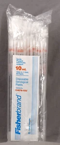 50 Stück Fisherbrand 13-676-10J serologische sterile gesteckte 10 ml Pipetten, NEU - Bild 1 von 4