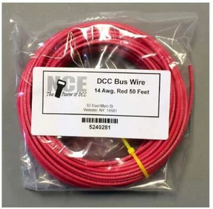 NCE MBWR50 DCC Main Bus Wire 14 Awg ~ 50 Ft ~ Red ~ 5240281 ~ NEW - Picture 1 of 1