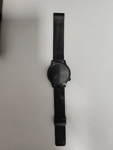 Komono Winston 41mm Black Dial Black Tone Mesh Men's Watch W2352 SD. Used  - Picture 1 of 7