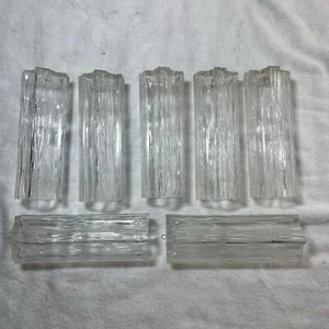 Murano Venini 8" Chandelier Tronchi Five Lobe Glass Replacement Tube Prisms! - Picture 1 of 10