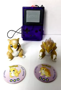 Vintage 90's Tomy Pokemon BattPoke w/ Sandslash, Sandshrew discs & figurines - Bild 1 von 9