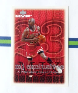 1999-00 Upper Deck MVP Michael Jordan MJ Exclusives #196 Chicago Bulls - Imagen 1 de 2