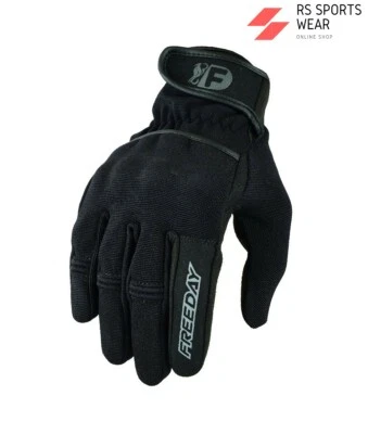 FREEDAY Gants de Moto Pour Eté, Approuvé Fd-180 Noir