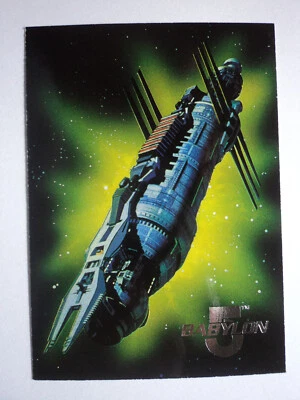 1995 FLEER ULTRA BABYLON 5 - SPACE GALLERY CARD - ( 7 OF 8 ) - BABYLON 5 STATION - Image 1 of 4