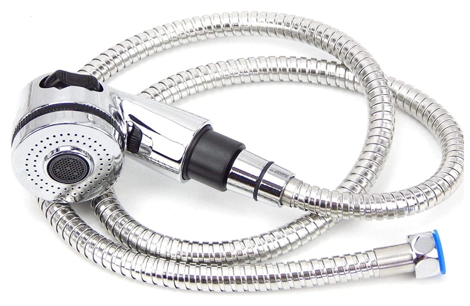 Unidad de champú de salón tazón fregadero de cabello pieza de repuesto manguera pulverizadora cromada  Foto 1 de 1