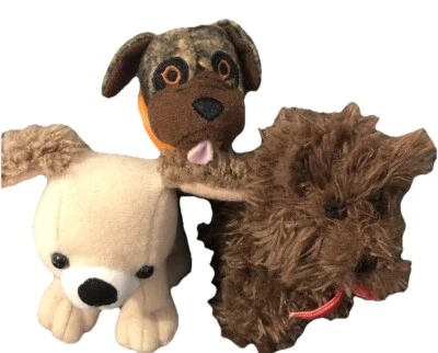 Lote de 3 Mini Cachorro Perros Gap Cachorro Magia y Hotel Para Perros Peluche Juguete Foto 1 de 4
