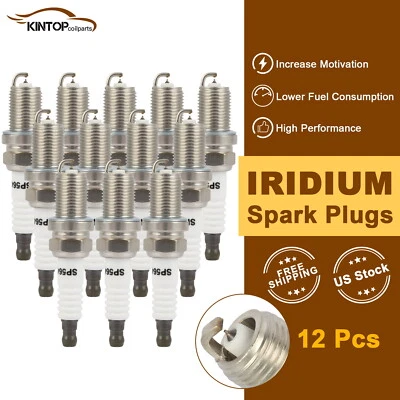 12x Iridium & Platinum Spark Plugs For Mercedes-Benz Maybach S650 6.0L 2018-2020 Foto 1 de 4