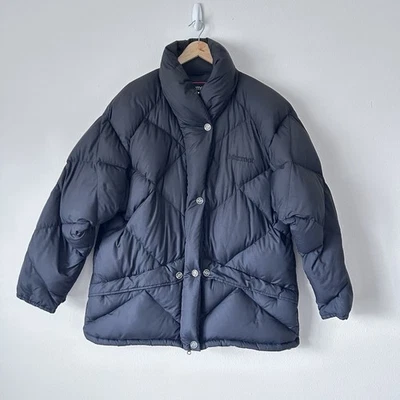 Marmot Goose Down Diamond Quilted Puffer Jacket Womens XXL Black High Collar - Image 1 of 4