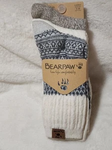 3 Pr Bearpaw Ladies Boot Socks Solid Cable Assorted Colors Super Soft - Picture 1 of 4