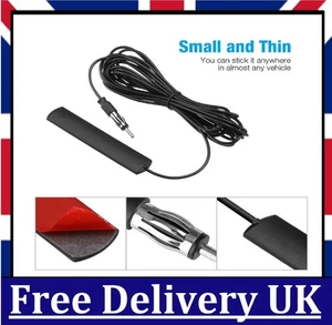 Powerfull Universal Car Hidden Amplified Antenna AM/FM Radio Ariel 12V Electroni - Picture 1 of 7