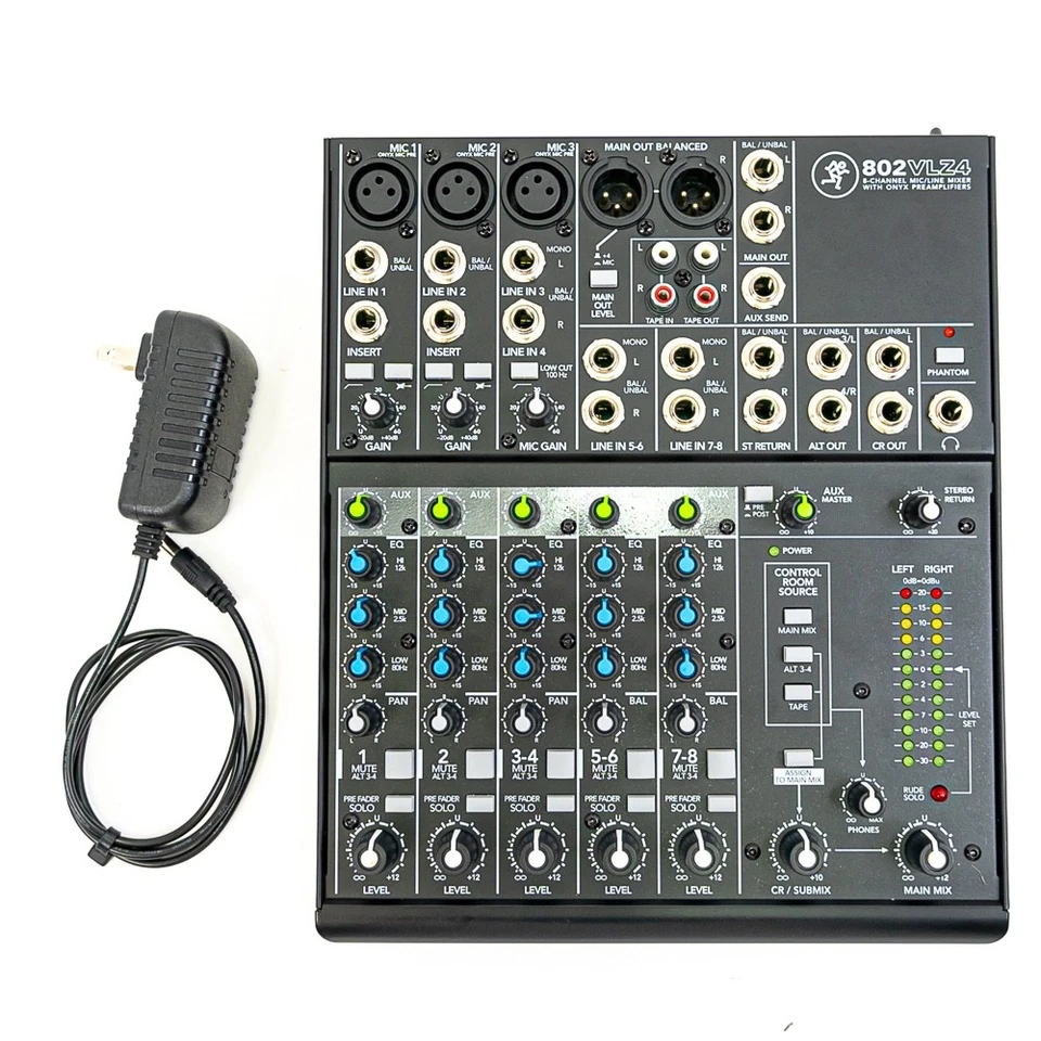 Mackie 802VLZ4 8-Channel Analog Mixer with Power Supply - Image 1 of 4