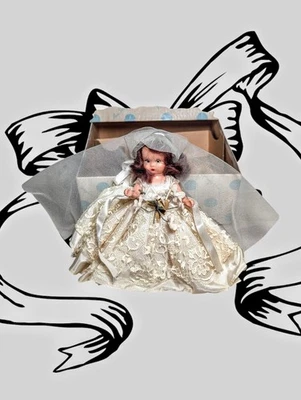 1940s NANCY ANN STORYBOOK Bisque 5½" Bride Doll #86 Family Series VINTAGE - Image 1 of 4