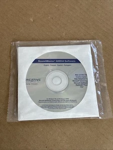 NEW Creative Sound Blaster AWE64 PC Software CD Windows 95 / Win 3.1 / DOS, 1997 - Picture 1 of 5
