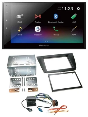 Pioneer USB Bluetooth DAB 2DIN MP3 Autoradio für Seat Leon 05-09 schwarz - Bild 1 von 4