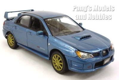 2006 Subaru Impreza WRX STI 1/24 Scale Diecast Car Model - MotorMax - BLUE - Image 1 of 4