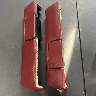 88-98 Chevy GMC OBS Truck EXT Cab LH RH Rear Arm Rest Set RED OEM - Image 1 of 4